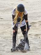 Avril Lavigne - on the set of her Rock N Roll  music video in LA 07/26/13
