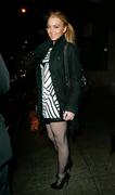 Lindsay Lohan In Black Nylons