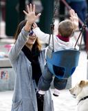 Jessica Alba with Honor Marie At The Park in Los Angeles Pictures
