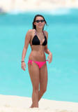 Miley Cyrus show off her teen body in bikini at a beach in the Bahamas