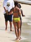 Rihanna show off her body in bikini on the beach in Barbados