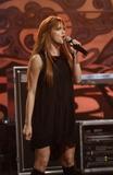 Ashlee Simpson performing live on The Tonight Show