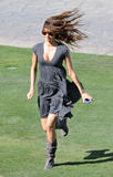 Miranda Kerr candids during photoshoot in Palm Springs