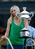 Maria Sharapova - Posing with Australian Open Championship Trophy